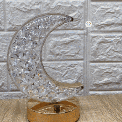 Lámpara Táctil Efecto Cristal Mesa De Noche Recargable LCL-1