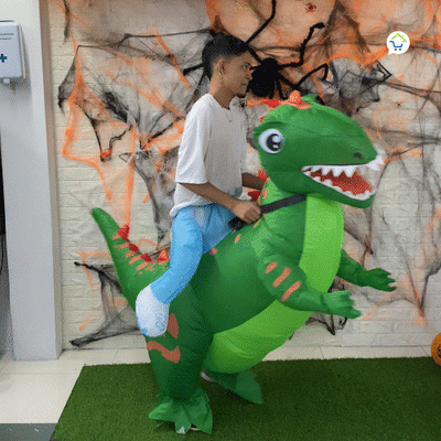Disfraz De Dinosaurio T-rex Inflable Montable Adulto y Niño Halloween C2012