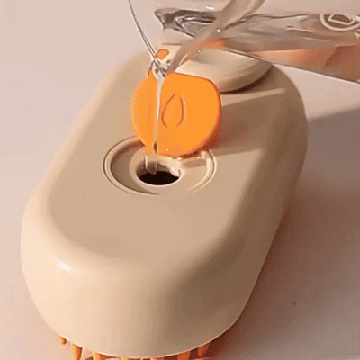 Cepillo Vaporizador Masajeador Quita Pelos Para Mascotas KP-2165