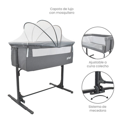 CUNA COLECHO BEBÉ GOLF GRIS PRIORI -