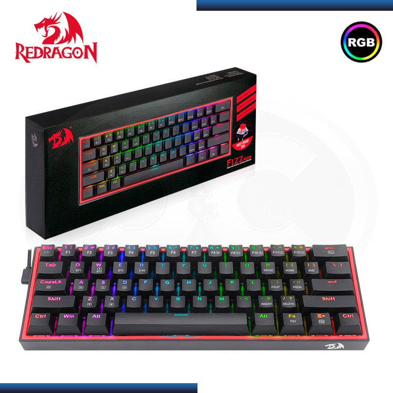 Teclado Mecanico 60% Redragon FIZZ Pro K616 Inalambrico RGB