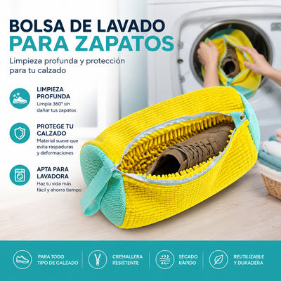 Bolsa Protectora para Lavar Zapatos en Lavadora | Reutilizable y Resistente