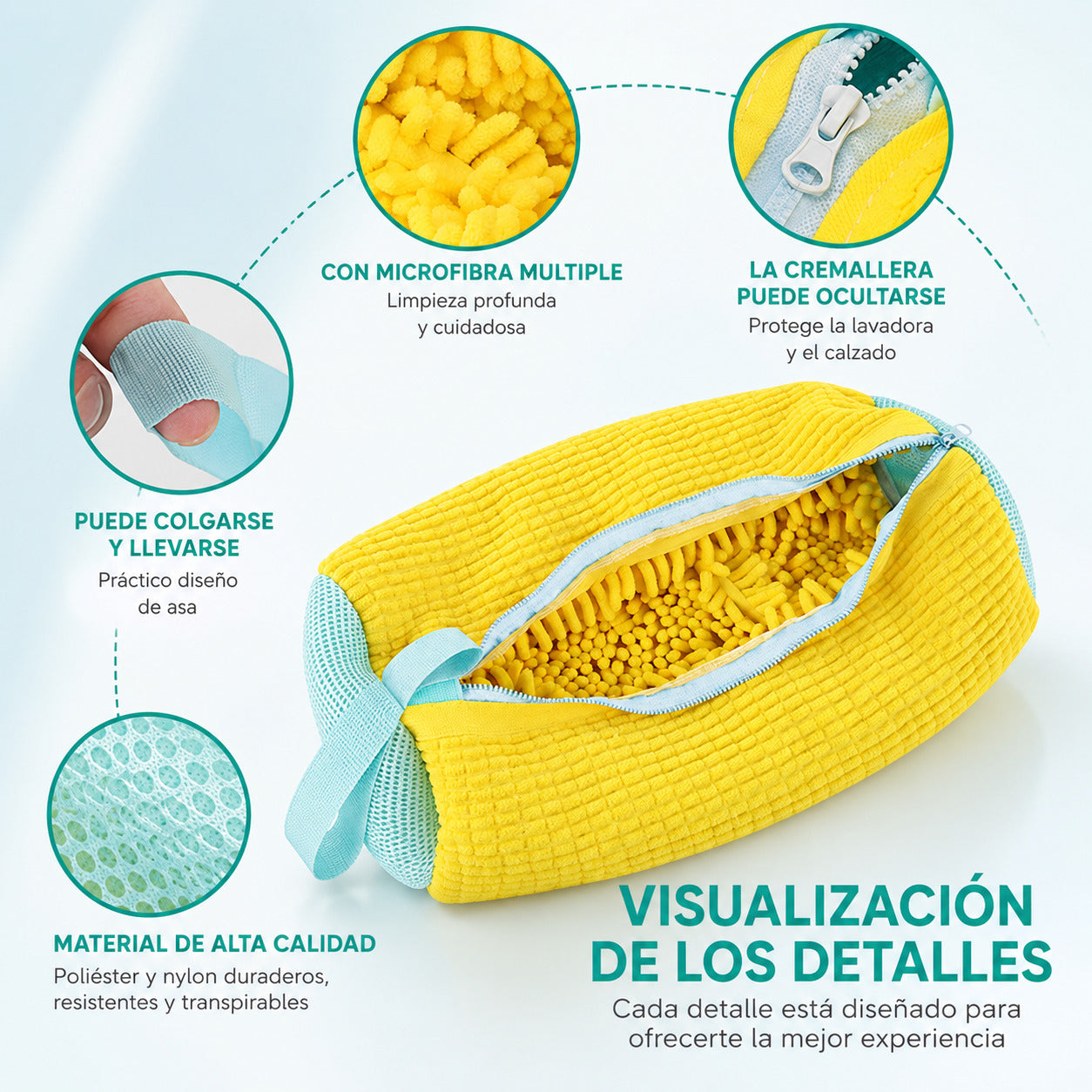 Bolsa Protectora para Lavar Zapatos en Lavadora | Reutilizable y Resistente