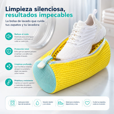 Bolsa Protectora para Lavar Zapatos en Lavadora | Reutilizable y Resistente