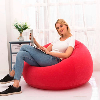 Sofá Puf Inflable Felpa
